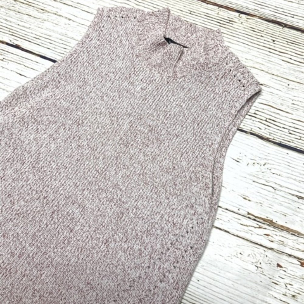 Casual Knit Red Speckle Top